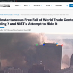 WTC7 Instantaneous Free Fall webpage screenshot